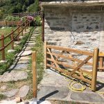 Cancello in Legno modello RUSTICO Impregnato in Autoclave 250 x 120 cm-35121