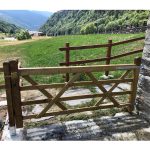 Cancello in Legno modello RUSTICO Impregnato in Autoclave 200 x 120 cm-35123