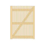 Cancello in Legno Pedonale modello ANTWERP 100 x 180 cm-27239