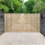 Cancello in Legno Doppio modello ANTWERP 350 x 180 cm-0