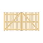 Cancello in Legno Doppio modello ANTWERP 350 x 180 cm-27237