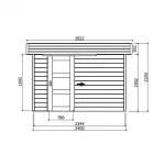 Casetta in legno BERGEN 240 x 201 x 255 h. cm-26907