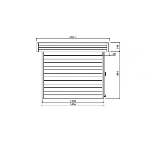 Casetta in legno STOCKHOLM 360 x 241 x 218 h. cm-26937