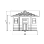 Casetta in legno NANCY 255 x 255 x 274 h. cm-26976