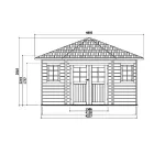 Casetta in legno NANCY 305 x 305 x 281 h. cm-26984