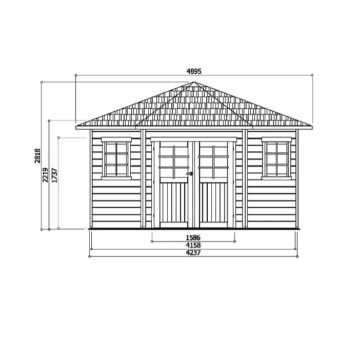 Casetta in legno NANCY 305 x 305 x 281 h. cm-26984