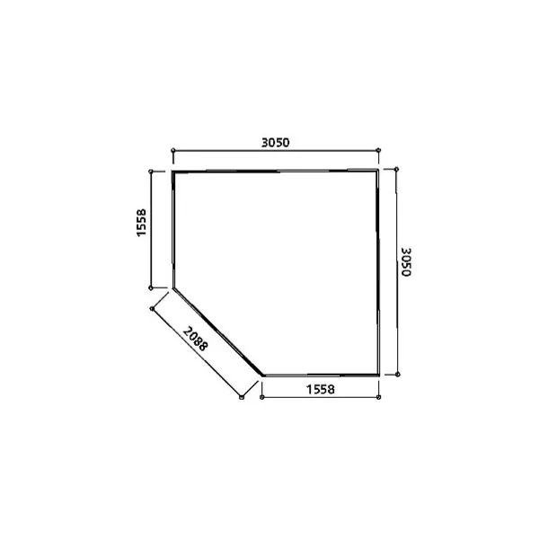 Casetta in legno NANCY 305 x 305 x 281 h. cm-26982