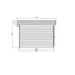 Casetta in legno ODENSE 299 x 299 x 232 h. cm-26944
