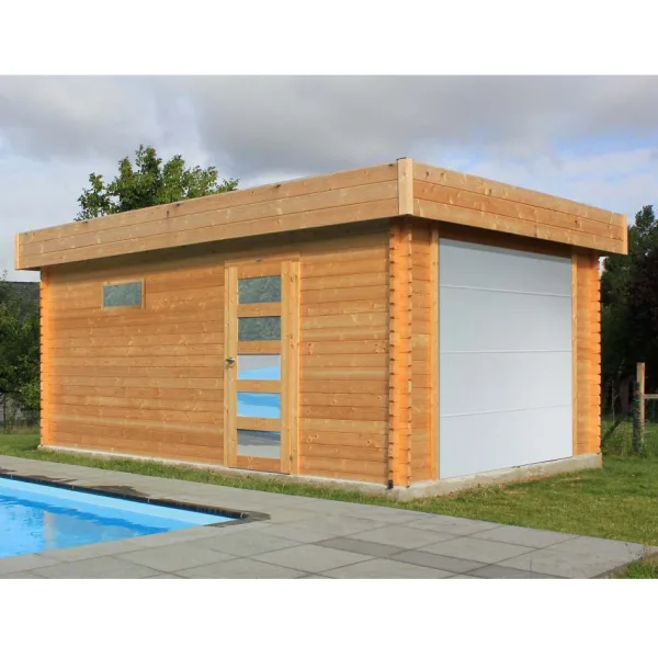 Garage-Box MODERN 358 x 538 x 256 h. cm con portone motorizzato-0