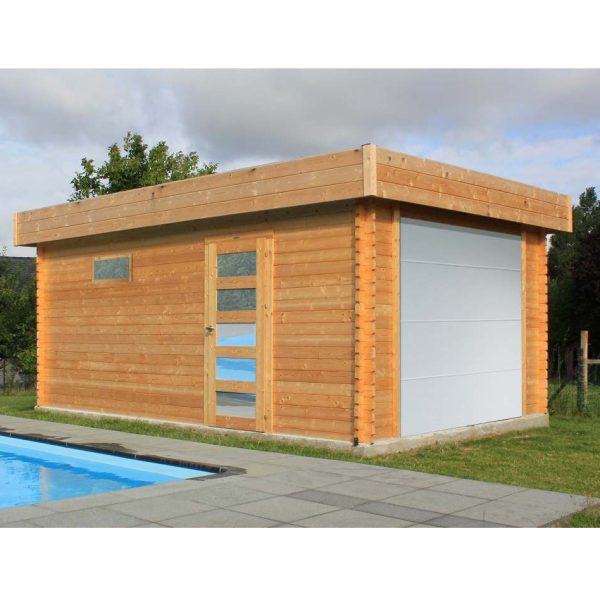 Garage-Box MODERN 358 x 538 x 256 h. cm con portone motorizzato-0