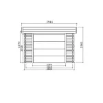 Garage-Box MODERN 358 x 538 x 256 h. cm con portone motorizzato-27002