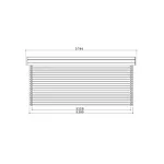 Garage-Box MODERN 358 x 538 x 256 h. cm con portone motorizzato-27003