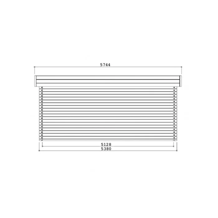 Garage-Box MODERN 358 x 538 x 256 h. cm con porte battenti-27006