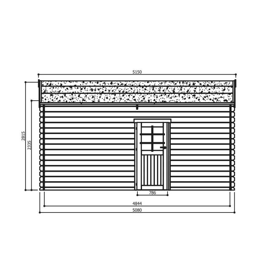 Garage-Box 358 x 508 x 281 h. cm con porte battenti-26993
