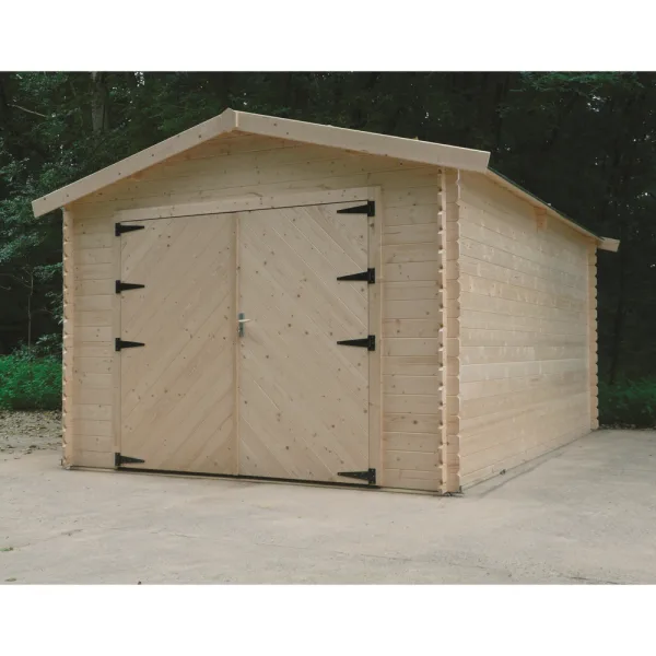 Garage-Box 358 x 508 x 281 h. cm con porte battenti-0