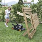 Tavolo Picnic in Legno PROFESSIONALE 180 x 160 cm - con Panche-47141