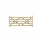 Cancello in Legno modello RUSTICO Impregnato in Autoclave 250 x 120 cm-26881