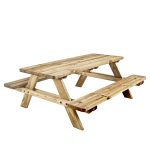 Tavolo Picnic in Legno PROFESSIONALE 180 x 160 cm - con Panche-85149