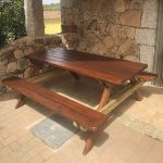 Tavolo Picnic in Legno PROFESSIONALE 180 x 160 cm - con Panche-55891