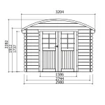 Casetta DAINVILLE in legno IMPREGNATO 298 x 238 x 228 h. cm-27379