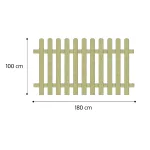 Onlywood Steccato in Legno NICE TAVOLETTA impregnato cm 180 x 100 h. - foto 5