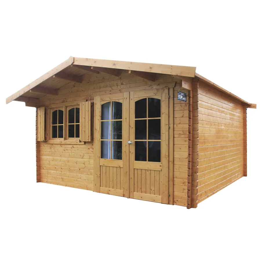 Casetta in legno RIGNITZ 418 x 388 x 253 EXTRA SPESSORE 40 pavimento COMPRESO-42286