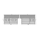 Casetta in legno WEEKEND 508 x 508 x 340 h. cm-28106