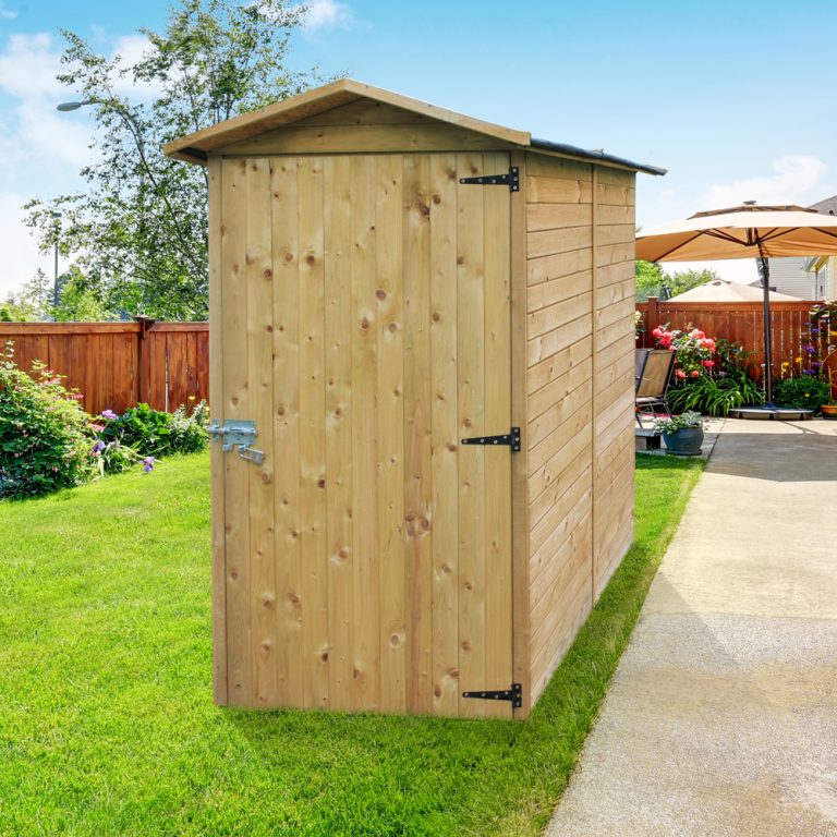 Armadio da Esterno in Legno Impregnato 96 x 183 x 183 cm-0