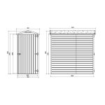 Armadio da Esterno in Legno Impregnato 96 x 183 x 183 cm-28197