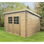 Casetta BREST in legno IMPREGNATO 298 x 298 x 212 spessore 28 pavimento COMPRESO-0
