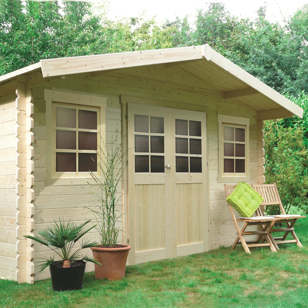 Casetta in legno IMPREGNATO per esterno DOLE 388 x 298 x 239 spessore 28 pavimento COMPRESO-28262