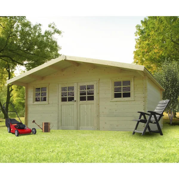 Casetta in legno DOUAI 508 x 298 x 253 spessore 28 pavimento COMPRESO-0