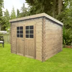 Casetta in legno HOF 248 x 248 x 191 spessore 19 pavimento COMPRESO-0