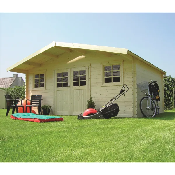 Casetta in legno MONTREAUX 508 x 508 x 253 spessore 28 pavimento COMPRESO-0