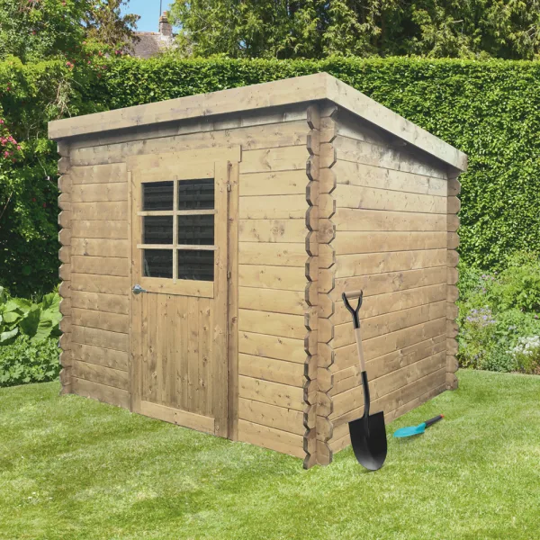 Casetta in legno PASSAU 198 x 198 x 191spessore 19 pavimento COMPRESO-0