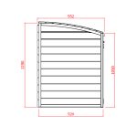 Porta bidoni da esterno Doppio 145,6 X 92 X 120 h.cm in Legno Trattato - RACCOLTA DIFFERENZIATA-34194