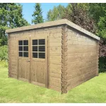 Casetta RIOM in legno IMPREGNATO 298 x 238 x 212 spessore 28 pavimento COMPRESO-0