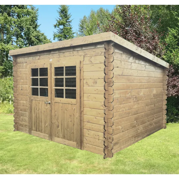 Casetta RIOM in legno IMPREGNATO 298 x 238 x 212 spessore 28 pavimento COMPRESO-0