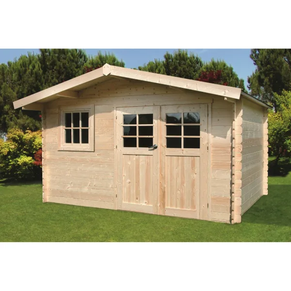 Casetta in legno SALZBURG 388 x 298 x 232 spessore 34 pavimento COMPRESO-0