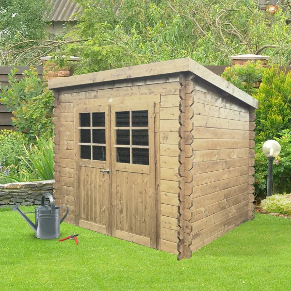 Casetta in legno STENDAL 248 x 198 x 191 spessore 19 pavimento COMPRESO-0