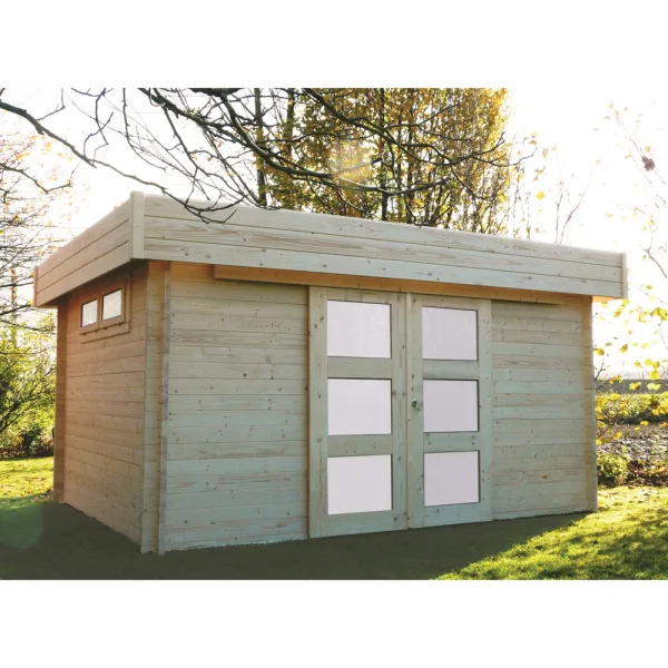 Casetta in legno VIBORG 418 x 328 x 228 EXTRA SPESSORE 40 mm-0