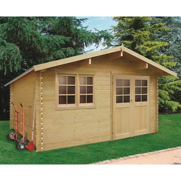 Casetta in legno VISP 418 x 388 x 239 spessore 28 pavimento COMPRESO-0