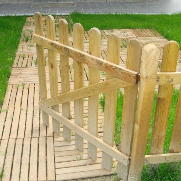 Onlywood Cancelletto in Legno NICE PINO IMPREGNATO cm 100 x 100 h.-0