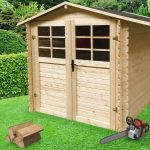 Onlywood Casetta in legno da giardino SAT 198 x 198 x 207 h. cm-0