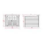 Onlywood Casetta in legno da giardino SLO 238 x 238 x 191 h. cm-30439