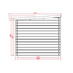 Onlywood Casetta in legno con Tettoia Laterale SLO 518 x 238 x 206 h. cm -30494