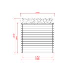 Onlywood Casetta in legno da giardino SAT 198 x 198 x 207 h. cm-79223
