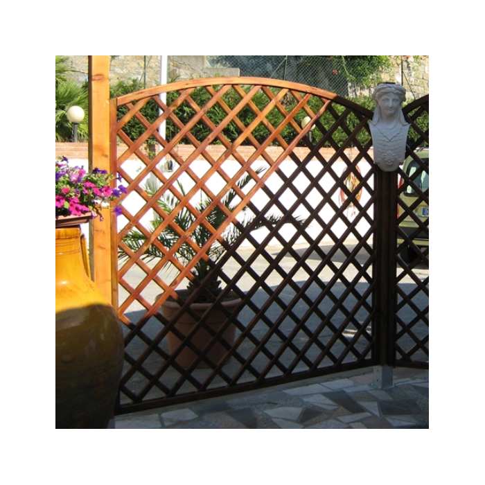 Grigliati in legno LUSSO AD ONDA - Pino Trattato in Autoclave classe 3 - 4 Dimensioni disponibili-0