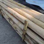 Pali CASTAGNO Scortecciato durata 25 anni - Qualità Premium-31199
