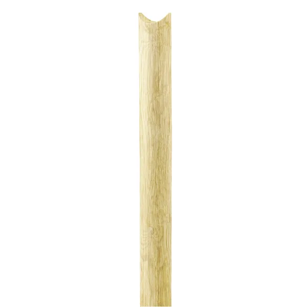 Palo di Chiusura Staccionata con svaso IN CASTAGNO TORNITO 150 h. Ø 10 cm-0